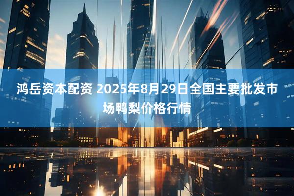 鸿岳资本配资 2025年8月29日全国主要批发市场鸭梨价格行情