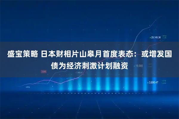 盛宝策略 日本财相片山皋月首度表态：或增发国债为经济刺激计划融资